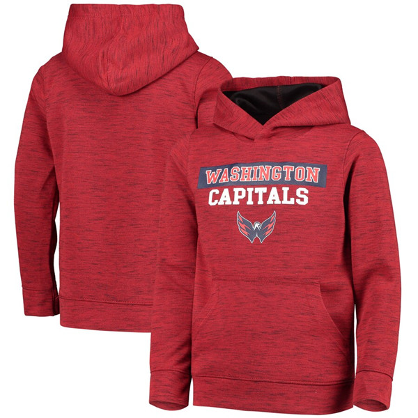 Men's Washington Capitals Red Logo Scuba Pullover Hoodie